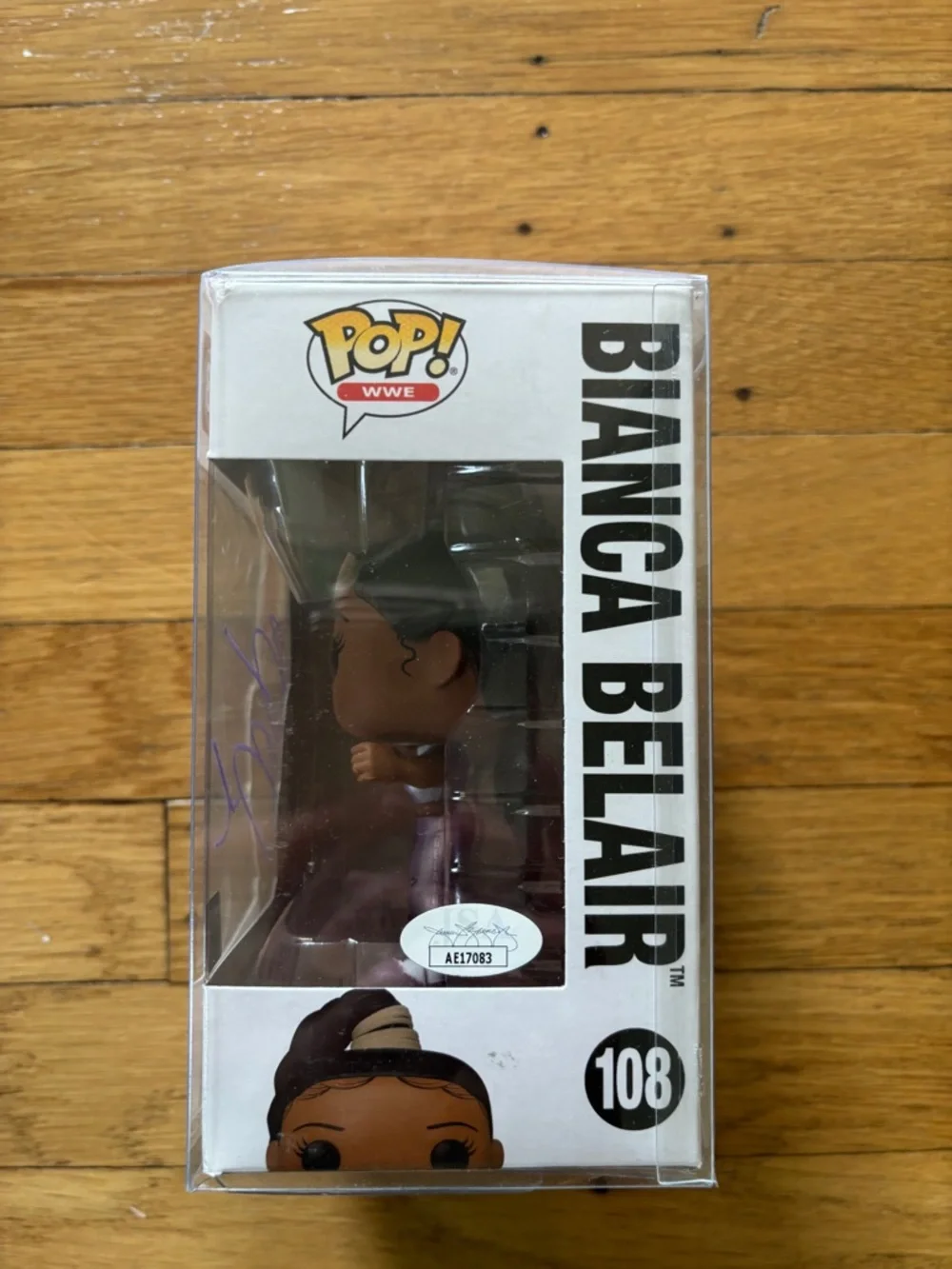 Funko Pop! WWE Bianca Belair #108 Autographed - Picture 2 of 4